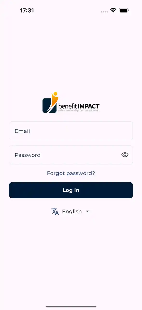 benefitIMPACT Mobile App, App-Screenshot